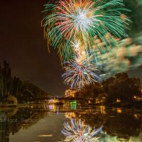 Залпы салюта в парке Победы :: Игорь Сарапулов