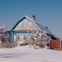 Зимний день в деревне :: Сергей Кочнев