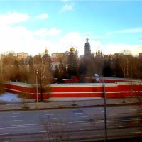 Улица Хамовнический вал. Новодевичий монастырь. :: Ольга Довженко Улица Хамовнический вал. Новодевичий монастырь. :: Ольга Довженко