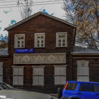 Деревянный дом, 1816. Малый Власьевский, д.5. :: Наталья Rosenwasser Деревянный дом, 1816. Малый Власьевский, д.5. :: Наталья Rosenwasser
