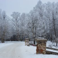 Зимний пейзаж в парке :: Александр Синдерёв