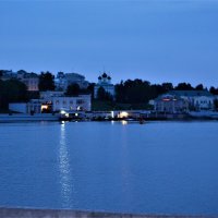 Чебоксары. Чебоксарский залив летней ночью. :: Пётр Чернега