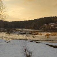 Вечереет. Исеть. Март 2025. :: Михаил Полыгалов
