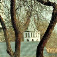 Вид на монастырь из подворья. :: Татьяна Помогалова Вид на монастырь из подворья. :: Татьяна Помогалова