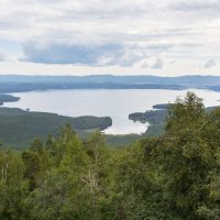 На горе Заозерная. Вид на озеро Тургояк. :: Алексей Трухин