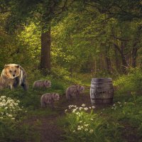 Медвежата Любят Мёд. ( Cubs Love Honey. ) :: Свечение Язычество