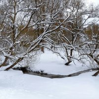 Весенне - зимний пейзаж. :: Милешкин Владимир Алексеевич Весенне - зимний пейзаж. :: Милешкин Владимир Алексеевич