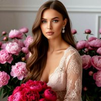 Девушка с пионами :: Сергей Кочнев Девушка с пионами :: Сергей Кочнев