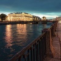 Вечер на Фонтанке :: Серый Вечер на Фонтанке :: Серый
