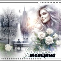 Белая роза и женщина…. :: elenaslava 