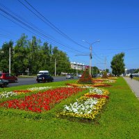 Чебоксары. Клумба улицы Калинина. :: Пётр Чернега