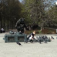 Девочка и голуби :: svk *