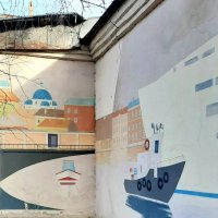 Граффити "Набережная реки Фонтанка" :: Наталья Герасимова Граффити "Набережная реки Фонтанка" :: Наталья Герасимова