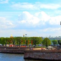 Санкт-Петербург. Ростральные колонны на стрелке Васильевского острова. :: Борис Митрохин