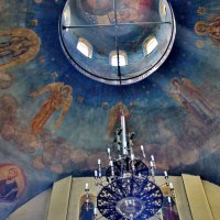 Потолочная роспись в Храме Казанской иконы Божьей Матери. :: Восковых Анна Васильевна 