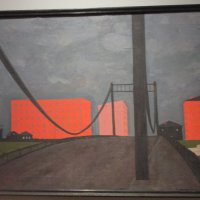 В. Попков (1932-1974). Мост в Архангельске. 1962 год :: Маера Урусова В. Попков (1932-1974). Мост в Архангельске. 1962 год :: Маера Урусова