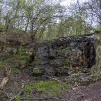 Отвесные скалы карьера :: Сергей Цветков Отвесные скалы карьера :: Сергей Цветков