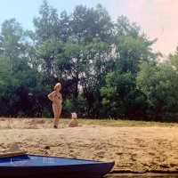 Семья в походе, р.Угра 1974 :: Andy 