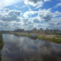 Нижний  Новгород.  Панорама города с рекой Окой. :: Ольга Довженко