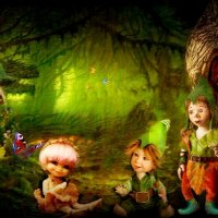 Малыш в поисках друзей. Встреча с Хаврошечкой и ее другом.№5 :: Е.М. ***