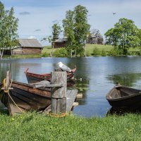 Рыбачьи лодки на острове Кижи :: Борис Генкин