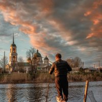 Вечер в деревне :: Владимир Колесников