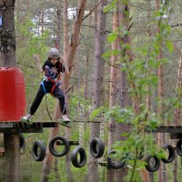 Верёвочный городок - опасный аттракцион :: Светлана Былинович