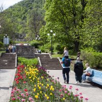 Каскадная лестница курортного парка :: Gen Каскадная лестница курортного парка :: Gen