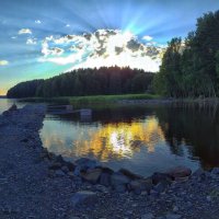 на закате..... :: Ольга Cоломатина