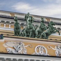 Санкт-Петербург, Александринский театр. Квадрига бога искусств Аполлона :: Стальбаум Юрий 