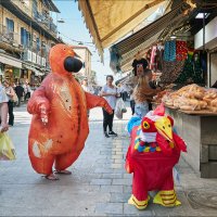 Добрые персонажи рынка Махане Иегуда. :: Валерий Готлиб