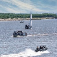 На Амуре в выходной. :: Виктор Иванович Чернюк