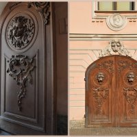 Ворота Строгановского дворца, двери во внутреннем дворе :: Татьяна Машошина Ворота Строгановского дворца, двери во внутреннем дворе :: Татьяна Машошина