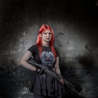 Девочка с автоматом... :: Борис Соломатин