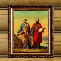 Икона апостолов Петра и Павла :: Ольга Довженко Икона апостолов Петра и Павла :: Ольга Довженко