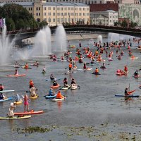 Костюмированный сап-фестиваль на Водоотводном канале в Москве :: Владимир59 