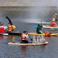 Костюмированный сап-фестиваль на Водоотводном канале в Москве :: Владимир59 