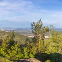 Майское утро на перевале (панорама). :: Алексей Трухин