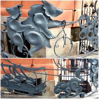 Ограждение у магазина "Товары для животных". :: Ольга 