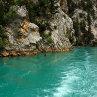 Бирюзовая вода  Зелёного каньона :: Юрий. Шмаков