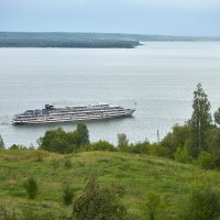 Тетюши. Волжский простор :: Олег Манаенков Тетюши. Волжский простор :: Олег Манаенков
