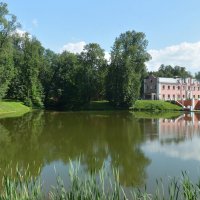 Пруд и дворец в Марфино, панорама :: Александр Буянов