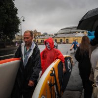 Несмотря на проливной дождь Фестиваль SUP Фонтанка состоялся :: Магомед .
