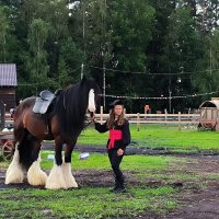 Алена и Харлей. :: Ольга Алена и Харлей. :: Ольга