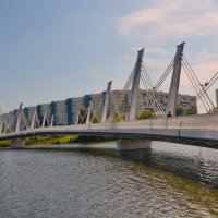 Велопешеходный мост в Нагатинском затоне :: Анастасия Смирнова