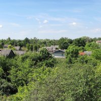 Вид из башни на улицу Сварога :: Александр Ильчевский 