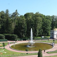 Чаши - парные водометы под Большим дворцом, Петергоф :: Любовь Сахарова