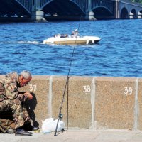 Питерский рыбак. :: Михаил Малец