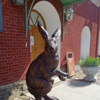 Скульптура зайца на Заячьем острове в Питере! :: Светлана Калмыкова Калмыкова