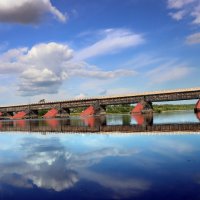 Мост через Лозьву :: Галина Ильясова Мост через Лозьву :: Галина Ильясова